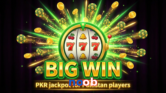Big win animation on Noob slot game